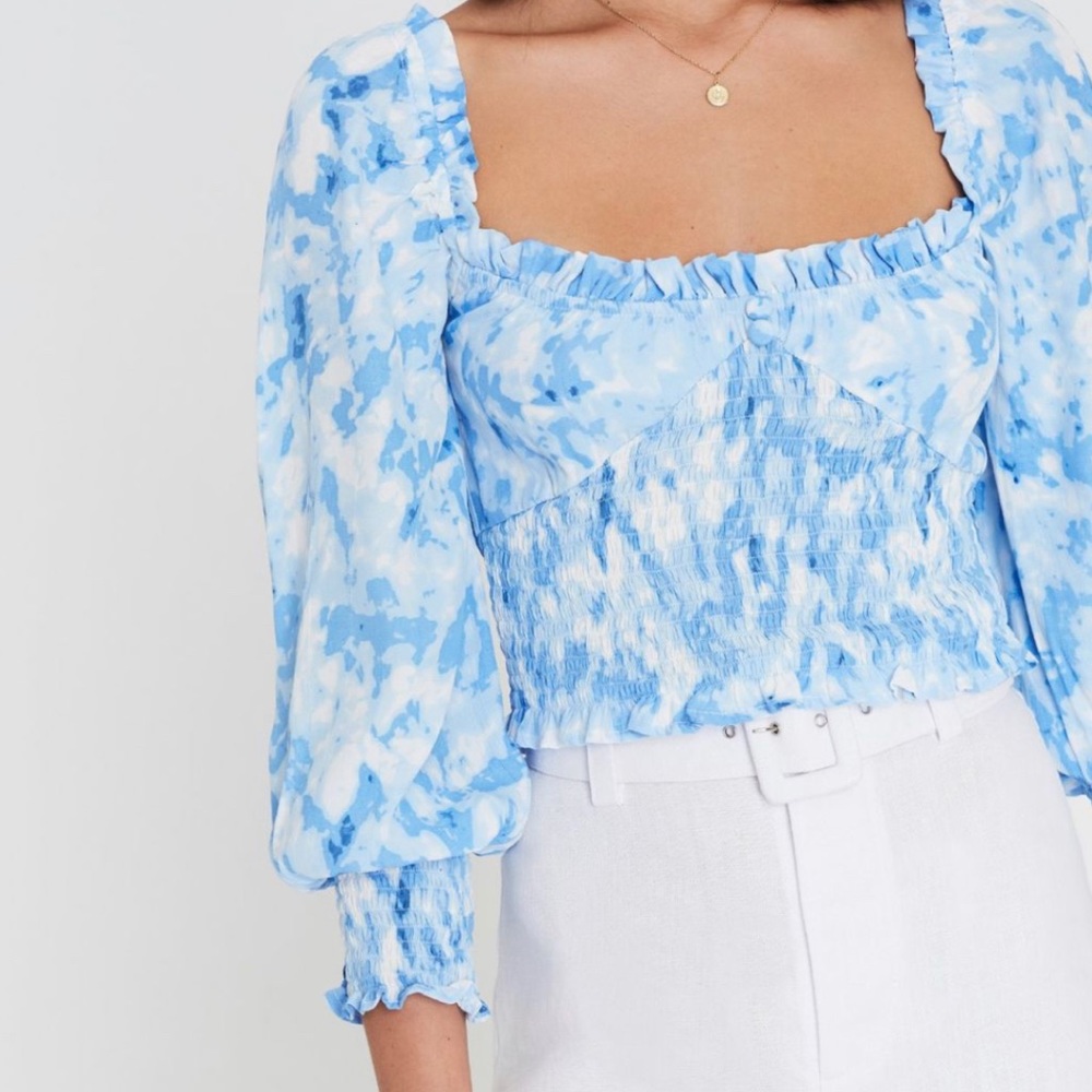 Faithful the brand blue long sleeve top